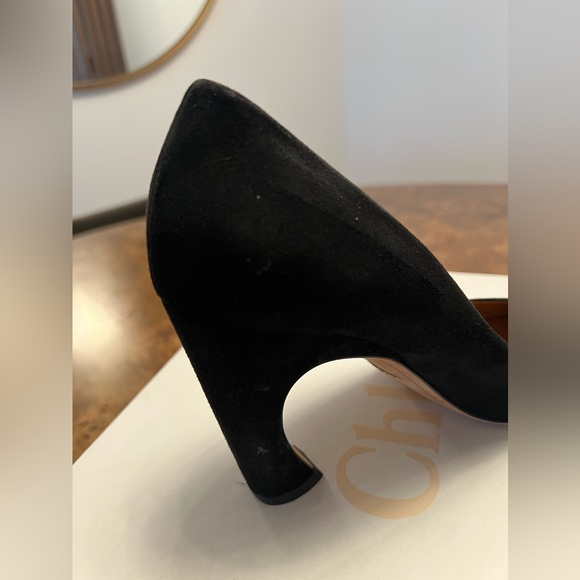Chloe Oli Black Suede Pumps - Picture 9 of 16